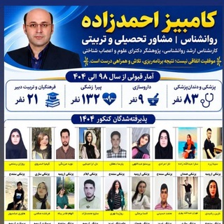 Telegram profile photo for روانشناس،مشاورتحصیلی وتربیتی💥احمدزاده