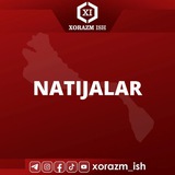 Telegram profile photo for XORAZM ISH | NATIJALARI