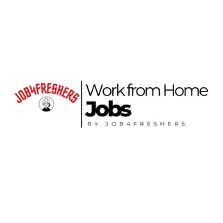 Telegram profile photo for Work From Home Job Updates By @job4freshers.co.in