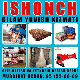 Telegram profile photo for ISHONCH GILAM YUVISH MARKAZI