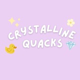 Telegram profile photo for crystalline quacks ❀ᰔᩚ