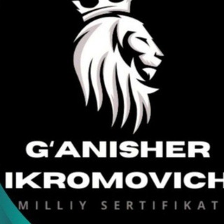 Telegram profile photo for Milliy sertifikat G'anisher Ikromovich & Barchinoy Javlonovna