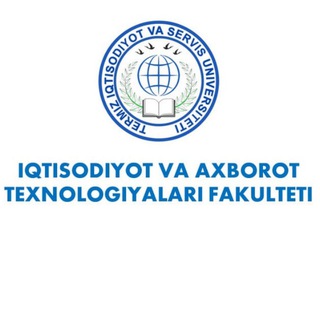 Telegram profile photo for TISU | Iqtisodiyot va axborot texnologiyalari fakulteti