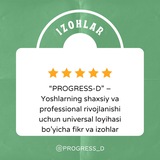 Telegram profile photo for Progress-D • IZOHLAR