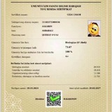 Telegram profile photo for Biologiya sertifikat || ๐๐ธ๐ฏ๐ฎ๐ฟ๐ฎ๐น๐ถ ๐๐๐ธ๐ฎ๐ฟ๐ผ๐