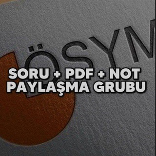 Telegram profile photo for AYT TYT Soru + PDF + Not paylaşma grubu