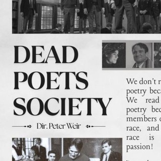 Telegram profile photo for “Dead Poets Society”