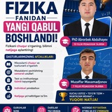 Telegram profile photo for Mezon fizika natijalari