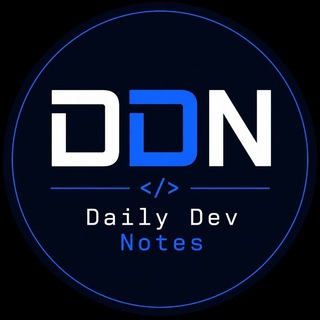 Telegram profile photo for DDN ( Daily Dev Notes )