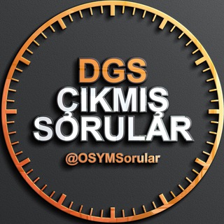Telegram profile photo for DGS ÇIKMIŞ SORULAR
