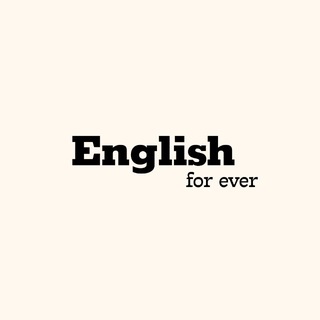Telegram profile photo for English for ever