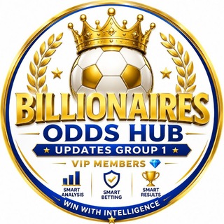 Telegram profile photo for BILLIONAIRE ODDS HUB UPDATES