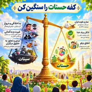 Telegram profile photo for ⚖ کفه حسناتت را سنگین کن⚖