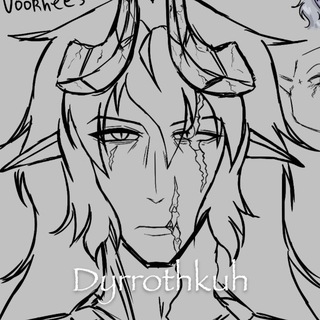 Telegram profile photo for blind artist / dead rest