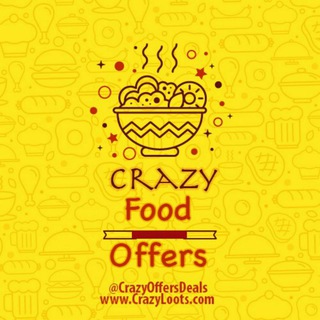 Telegram profile photo for Crazy 🤪 Food 🍲 Offers 😍 (Swiggy, Zomato, UberEats, Foodpanda, Freshmenu, Faasos) 😍