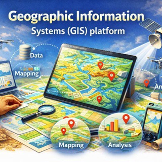 Telegram profile photo for قناة منصة الجغرافيا و GIS