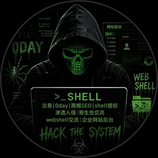Telegram group profile photo for shell交易|0day|黑帽SEO|shell提权|渗透入侵|寄生虫交流|webshell交流|企业网站后台