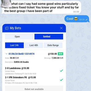 Telegram profile photo for ACCURATE DAILY SCORES