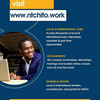 Telegram group profile photo for Ntchito - Jobs, Internships, Tenders, Consultancies and Scholarships