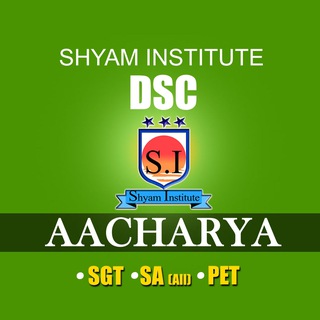 Telegram profile photo for Shyam Institute DSC-Aacharya