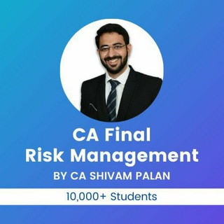 Telegram profile photo for CA Final_Paper 6A Risk Management by CA Shivam Palan