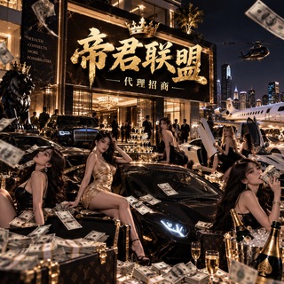Telegram profile photo for (帝君联盟)代理招商每日猪脚饭不停