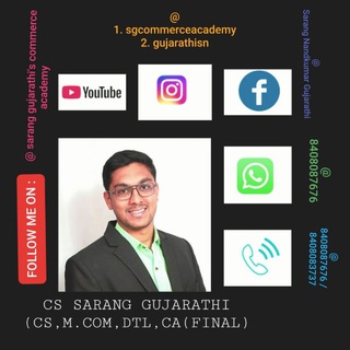 Telegram profile photo for Sarang Sir Commerce🏆