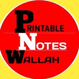 Telegram profile photo for ⭕PRINTABLE_NOTES_WALLAH