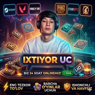 Telegram profile photo for IXTIYOR UC SERVES
