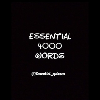Telegram profile photo for Essential 4000 words quizzes