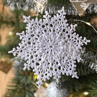 Telegram profile photo for Салфетки, снежинки, коврики крючком и спицами ❄️