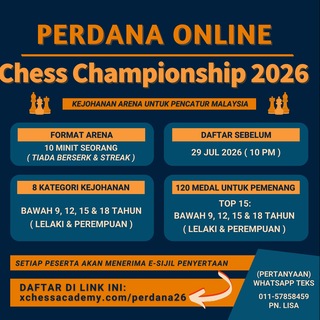 Telegram profile photo for Perdana Online Chess Championship 2026