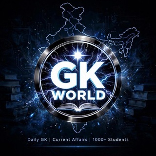 Telegram profile photo for GK World - ज्ञान की दुनिया💡