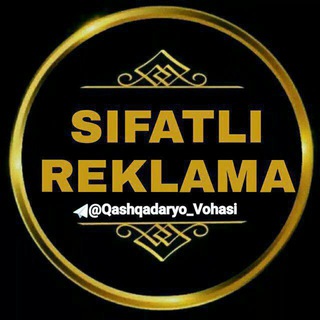 Telegram profile photo for Qashqadaryo reklamasi