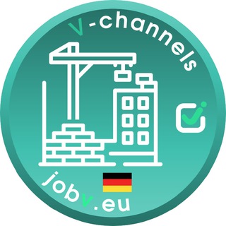 Telegram profile photo for jobv.eu - Работа в Германии 🏗 Строительство