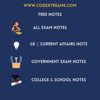 Telegram profile photo for Exam Notes | Pdf | IMP | GK | College | School | UPSC | GPSC | Government Exam Notes