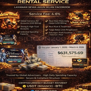 Telegram profile photo for SILICON200 Facebook (BM) advertising Account For Rent.