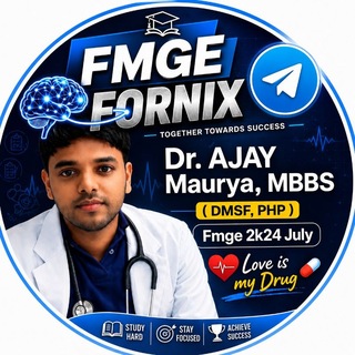 Telegram profile photo for FMGE FORNIX - DR AJAY
