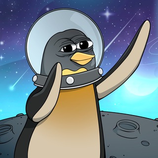 Telegram profile photo for PePenguin Public Group 🐧+🐸=🌙