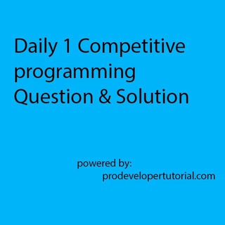 Telegram profile photo for Competitive programming questions