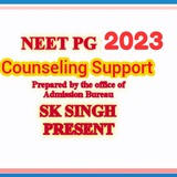 Telegram profile photo for NEET PG 2023 Counselling guidance and A to Z information by Sk Singh