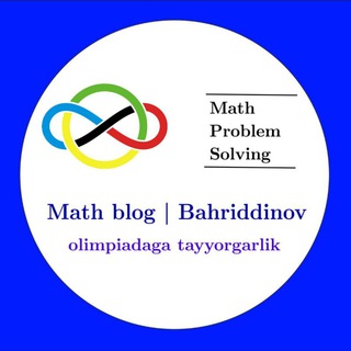 Telegram profile photo for Math blog | Bahriddinov