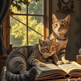 Telegram profile photo for Книги и котики 📚🐾