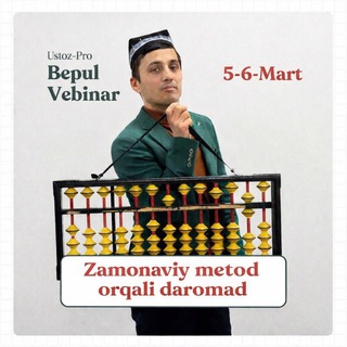 Telegram profile photo for 5-6-Mart | Zamonaviy Metod Orqali Daromad