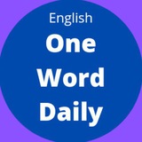 Telegram profile photo for One Word Daily (Learn English)