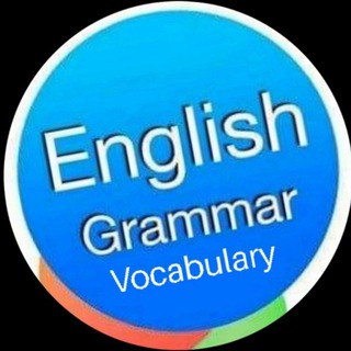 Telegram profile photo for English grammar vocabulary