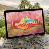 Telegram profile photo for Слот Happy Apples - играть на деньги | Промокод AVIALUC500