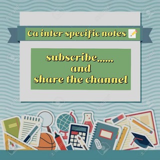 Telegram profile photo for CA inter specific notes 📝