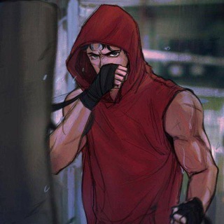 Telegram profile photo for kick boxing.