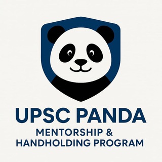 Telegram profile photo for UPSC PANDA 🐼- MENTORSHIP & HANDHOLDING PROGRAM